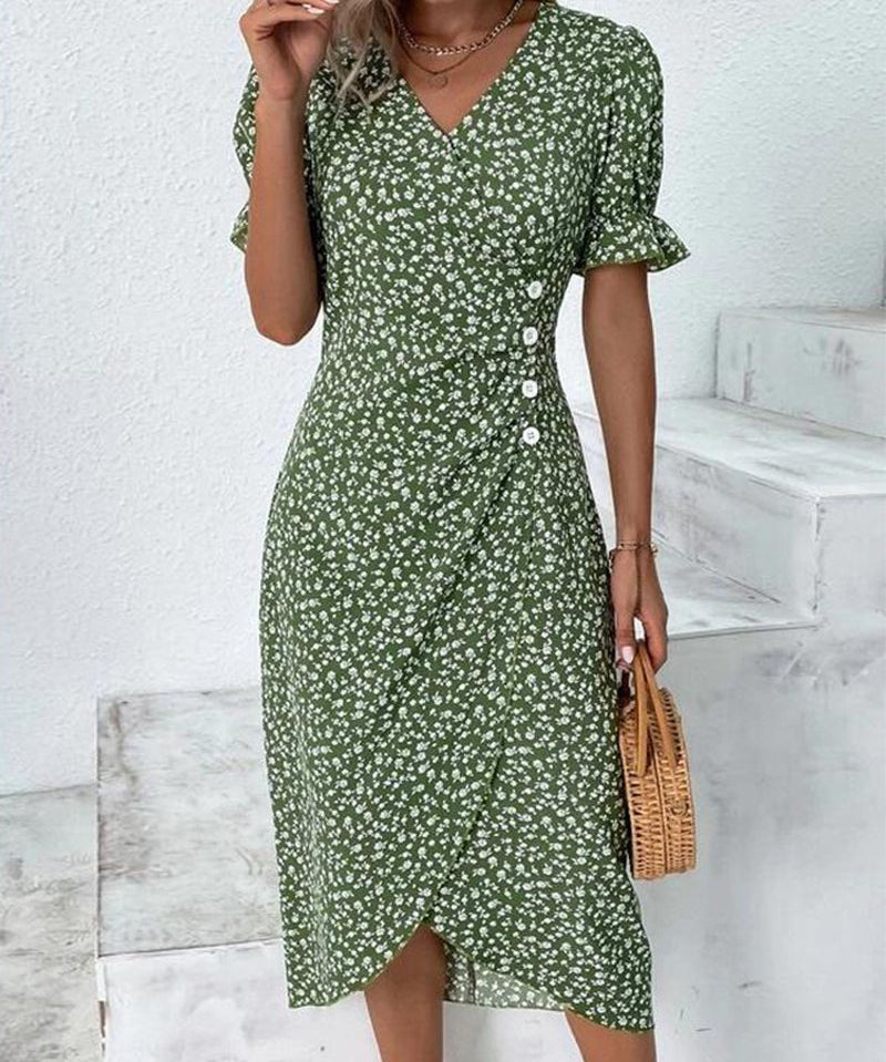 Sophie – Rochie de Damă Elegantă cu Mâneci Scurte