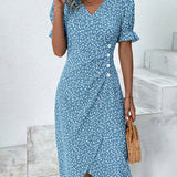 Sophie – Rochie de Damă Elegantă cu Mâneci Scurte