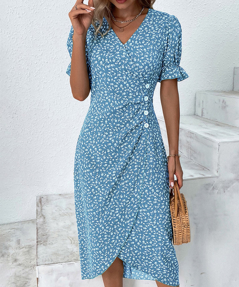 Sophie – Rochie de Damă Elegantă cu Mâneci Scurte