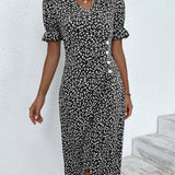 Sophie – Rochie de Damă Elegantă cu Mâneci Scurte