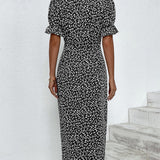 Sophie – Rochie de Damă Elegantă cu Mâneci Scurte