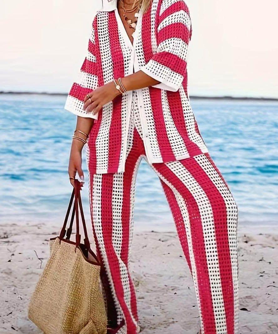 Amelia | Set Rayat Elegant și Confortabil