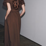 Freya – Rochie Midi de Damă Elegantă din Bumbac cu Croi Lejer