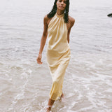 Liora – Rochie Midi de Damă Elegantă cu Spate Deschis