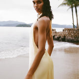 Liora – Rochie Midi de Damă Elegantă cu Spate Deschis