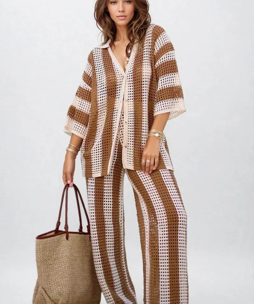 Amelia | Set Rayat Elegant și Confortabil