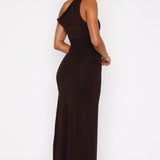 Jade – Rochie de Damă Maxi Elegantă cu Fante Asimetrice