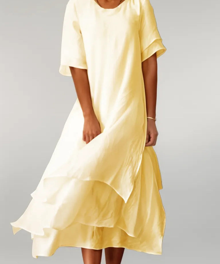 Isilde – Rochie de Damă Lungă Elegantă din Bumbac