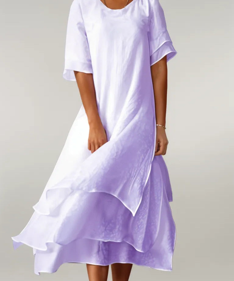 Isilde – Rochie de Damă Lungă Elegantă din Bumbac