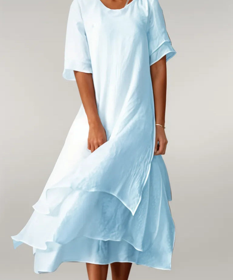 Isilde – Rochie de Damă Lungă Elegantă din Bumbac