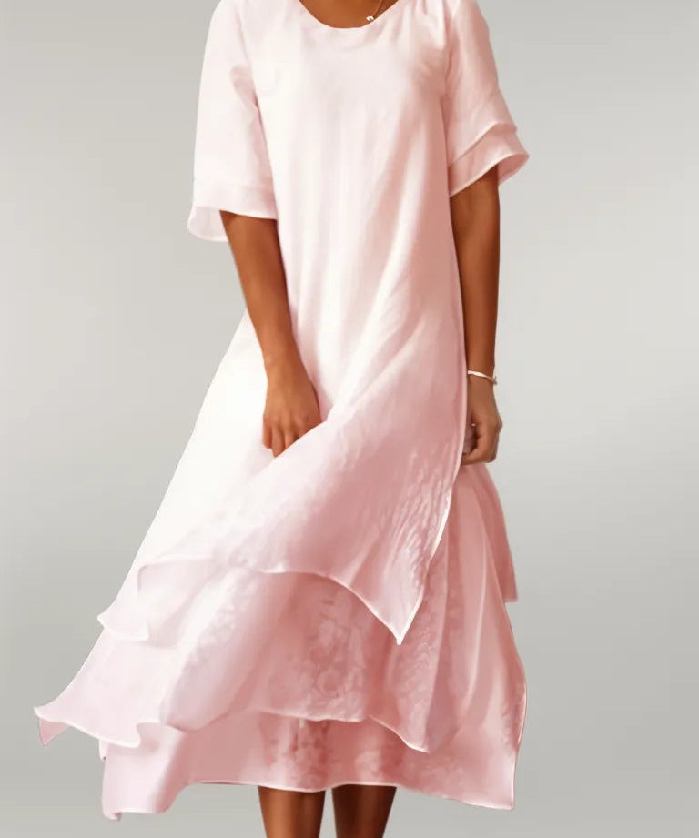 Isilde – Rochie de Damă Lungă Elegantă din Bumbac