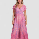 Elsie™ | Rochie Vaporoasă Batik-Maxikleid