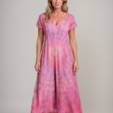 Elsie™ | Rochie Vaporoasă Batik-Maxikleid