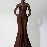 Lenora – Rochie Maxie Elegantă Slim Fit fără Mâneci pentru Petrecere