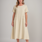 Maliyah™ | Rochie midi lejeră cu buzunare