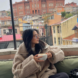 Penelope – Jachetă de Damă Confortabilă din Material Teddy Moale