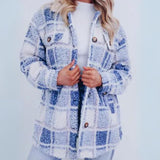 ELINARA - Jachetă din fleece în carouri