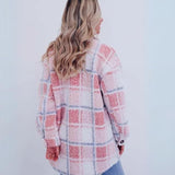 ELINARA - Jachetă din fleece în carouri