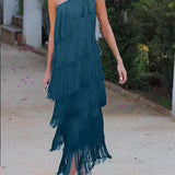 Dalia – Rochie de Damă Elegantă cu Franjuri și Stil Modern