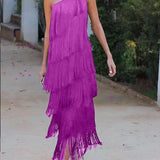 Dalia – Rochie de Damă Elegantă cu Franjuri și Stil Modern