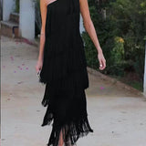 Dalia – Rochie de Damă Elegantă cu Franjuri și Stil Modern