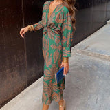 Frieda™ | Rochie midi cu model baroc