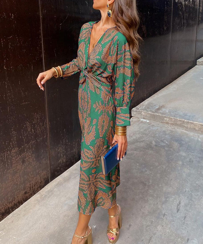 Frieda™ | Rochie midi cu model baroc