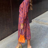 Frieda™ | Rochie midi cu model baroc