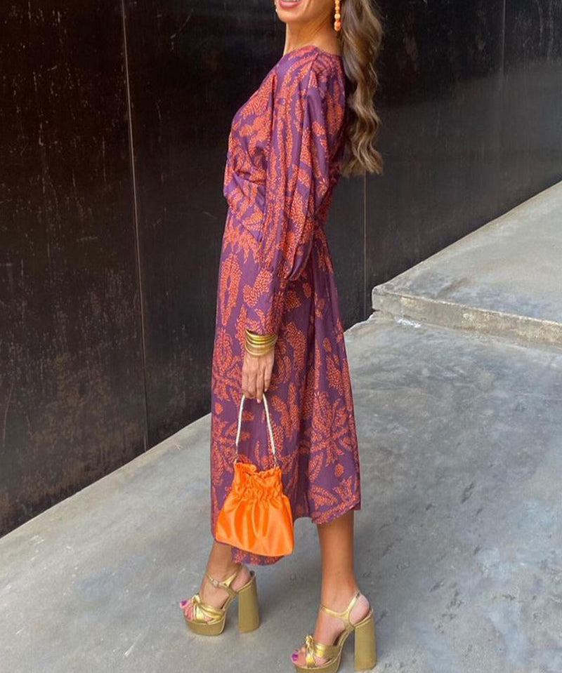 Frieda™ | Rochie midi cu model baroc