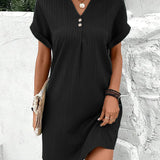 Christine – Rochie de Damă Elegantă Midi cu Decolteu în V