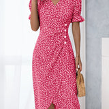 Sophie – Rochie de Damă Elegantă cu Mâneci Scurte