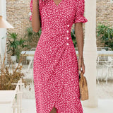 Sophie – Rochie de Damă Elegantă cu Mâneci Scurte