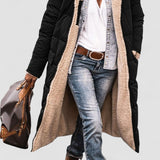 Johna – Mantou de Damă Reversibil din Sherpa cu Glugă Elegantă