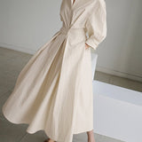 Clémence – Rochie de Damă Lungă Elegantă Fluidă din Material Ușor