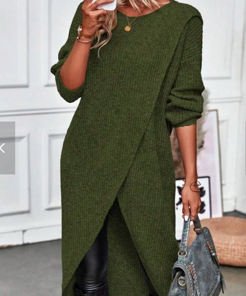 Olivia - Rochie tricotată lungă