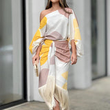 Talia – Rochie de Damă Satinată Elegantă cu Volane Asimetrice