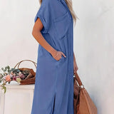 Béatrice - Rochie Camasa cu Buzunare