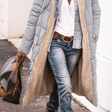 Johna – Mantou de Damă Reversibil din Sherpa cu Glugă Elegantă