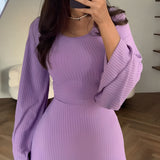 Nora™ | Rochie maxi din jacard cu mâneci