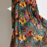 ALANI – SET DE BIKINI CU PRINT TROPICAL ȘI CAPA