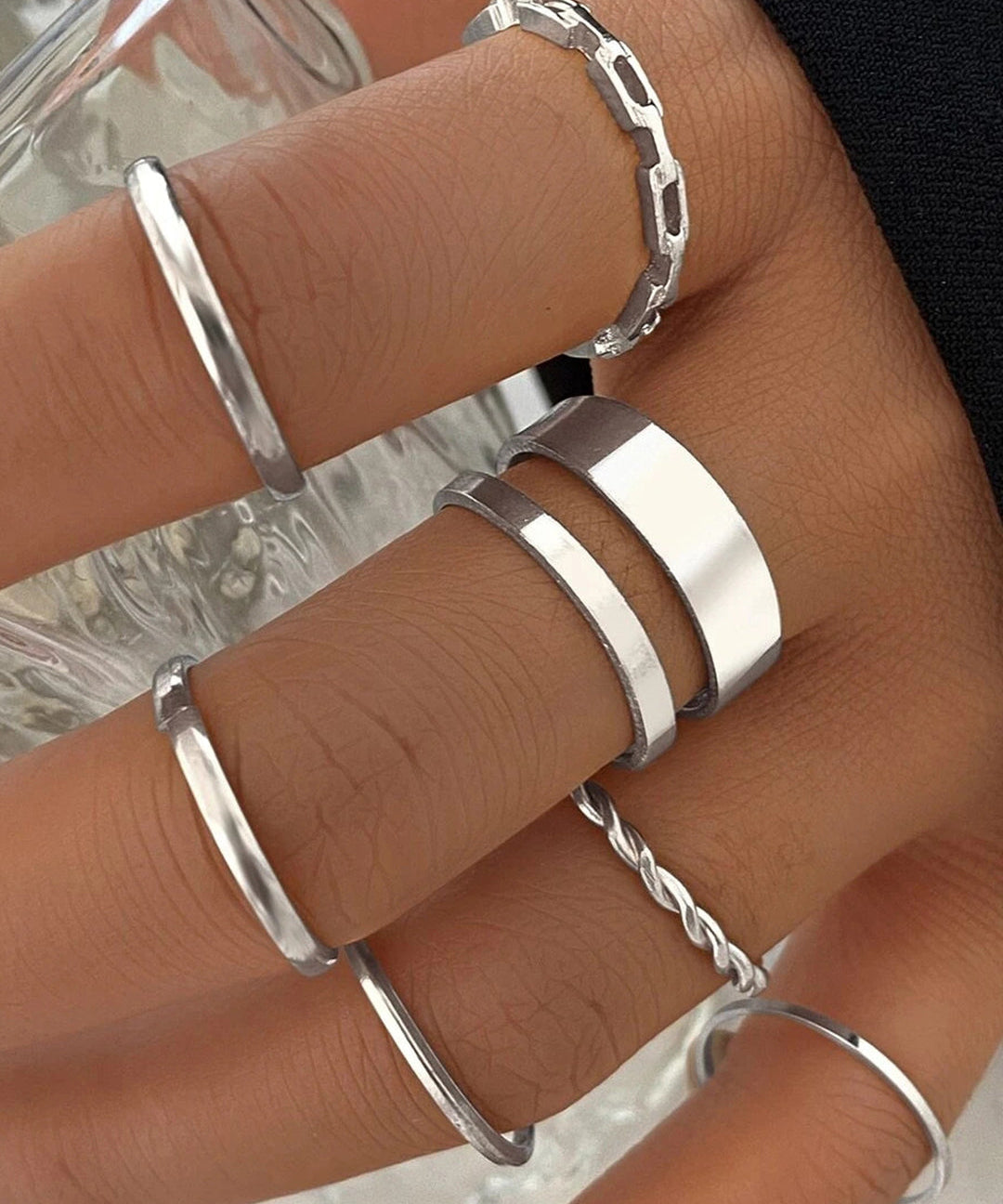 Ilinca – Set de inele minimaliste