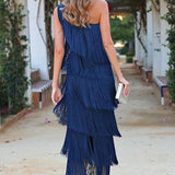 Dalia – Rochie de Damă Elegantă cu Franjuri și Stil Modern