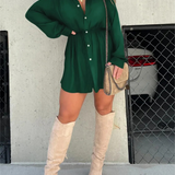 Lea™ | Rochie elegantă tip cămașă