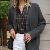 Marian – Cardigan de Damă Cocoon din Tricot Pufos