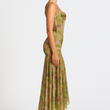 Cireya – Rochie Maxi de Damă cu Model Floral Elegant