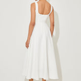 Amelia – Rochie Midi Fluidă de Damă Elegantă