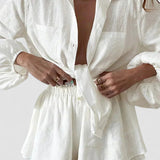 Set de pantaloni scurți din două piese, căptușit dublu, Egean