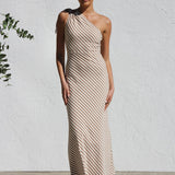 Rocia™ | Rochie de vară în dungi cu accent elegant