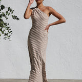 Rocia™ | Rochie de vară în dungi cu accent elegant