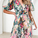 Lila – Rochie Maxi de Damă Elegantă cu Imprimeu Floral